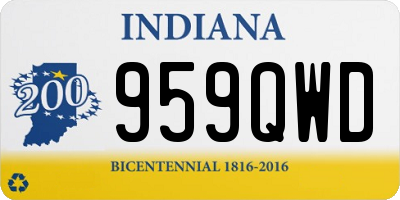 IN license plate 959QWD