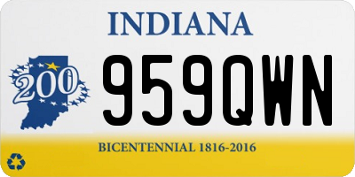 IN license plate 959QWN