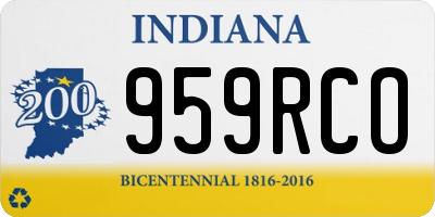 IN license plate 959RCO