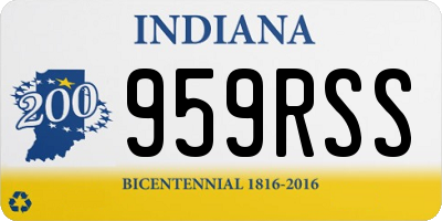 IN license plate 959RSS