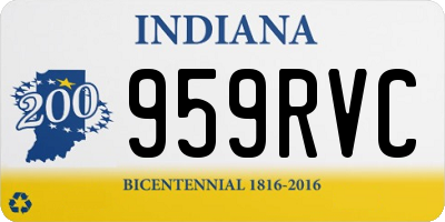 IN license plate 959RVC