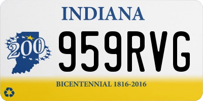 IN license plate 959RVG