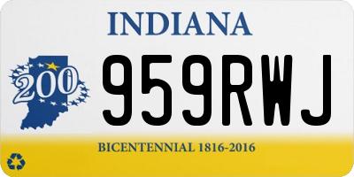 IN license plate 959RWJ