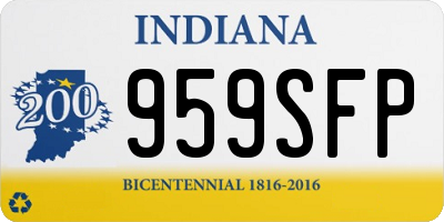 IN license plate 959SFP