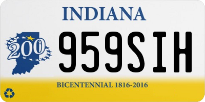 IN license plate 959SIH