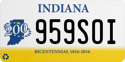 IN license plate 959SOI