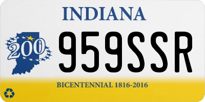 IN license plate 959SSR