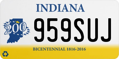 IN license plate 959SUJ