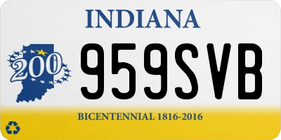 IN license plate 959SVB