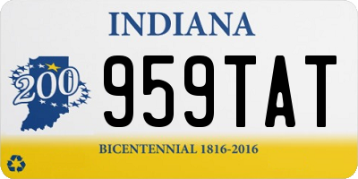 IN license plate 959TAT