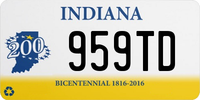 IN license plate 959TD