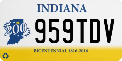 IN license plate 959TDV