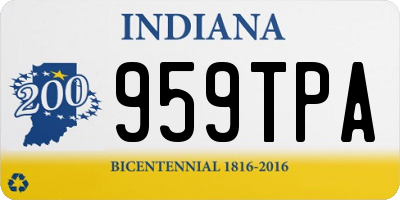 IN license plate 959TPA