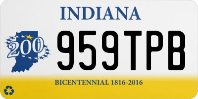 IN license plate 959TPB