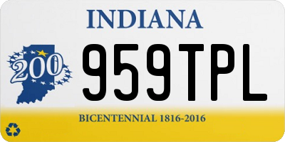 IN license plate 959TPL