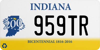 IN license plate 959TR