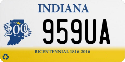 IN license plate 959UA