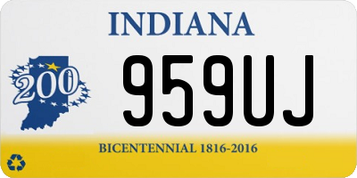 IN license plate 959UJ