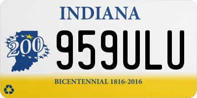 IN license plate 959ULU