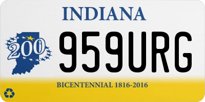 IN license plate 959URG