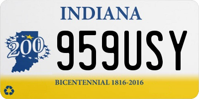 IN license plate 959USY