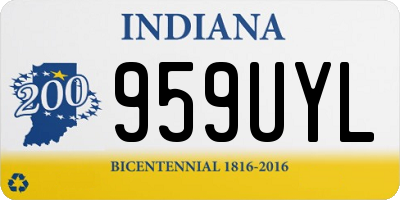 IN license plate 959UYL