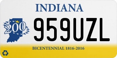 IN license plate 959UZL