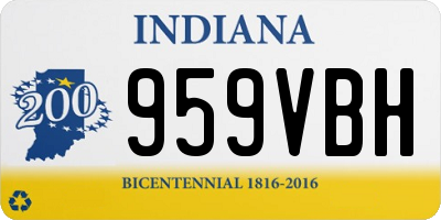 IN license plate 959VBH