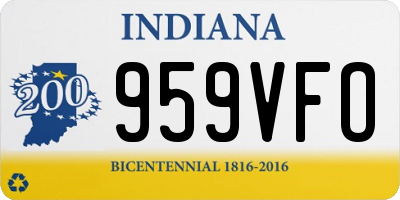 IN license plate 959VFO