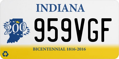 IN license plate 959VGF