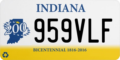 IN license plate 959VLF