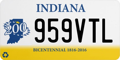 IN license plate 959VTL