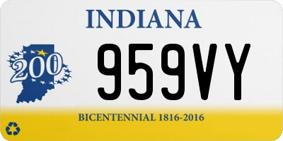 IN license plate 959VY
