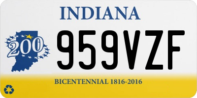 IN license plate 959VZF