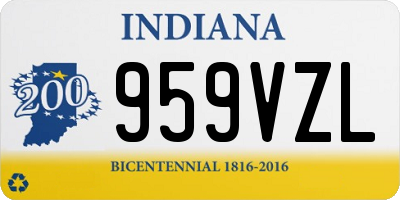 IN license plate 959VZL