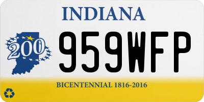 IN license plate 959WFP