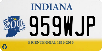 IN license plate 959WJP