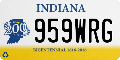 IN license plate 959WRG