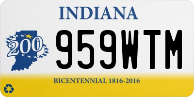 IN license plate 959WTM