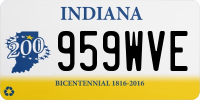 IN license plate 959WVE