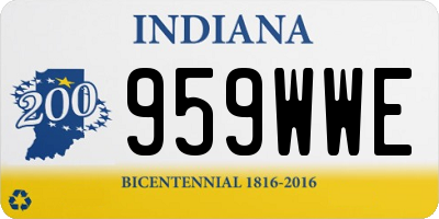 IN license plate 959WWE