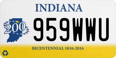 IN license plate 959WWU