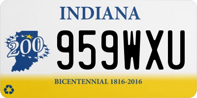 IN license plate 959WXU