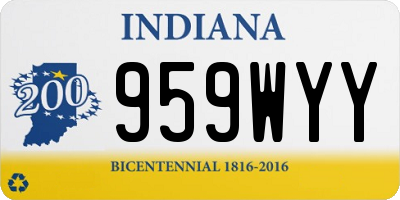 IN license plate 959WYY