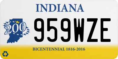 IN license plate 959WZE