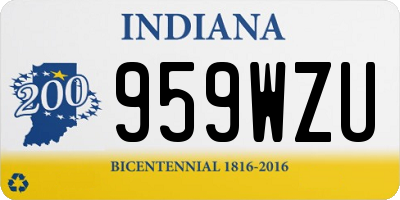 IN license plate 959WZU