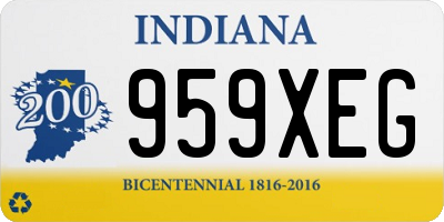 IN license plate 959XEG