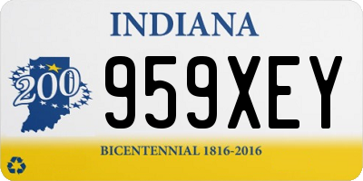 IN license plate 959XEY