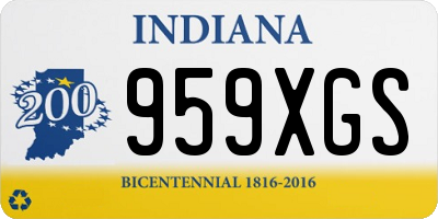 IN license plate 959XGS