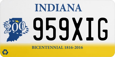 IN license plate 959XIG